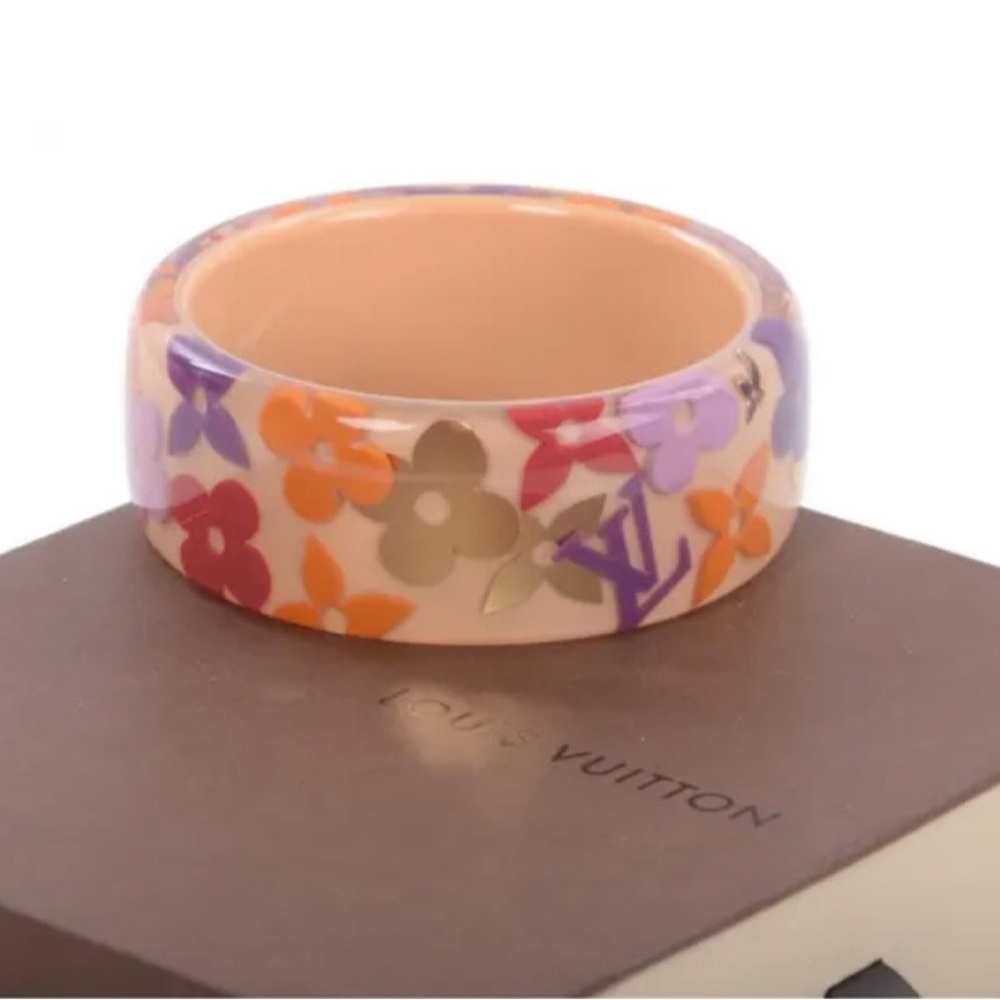 Louis Vuitton Pink Farandole Bangle Bracelet-Monogram Inclusion - Picture 7 of 10